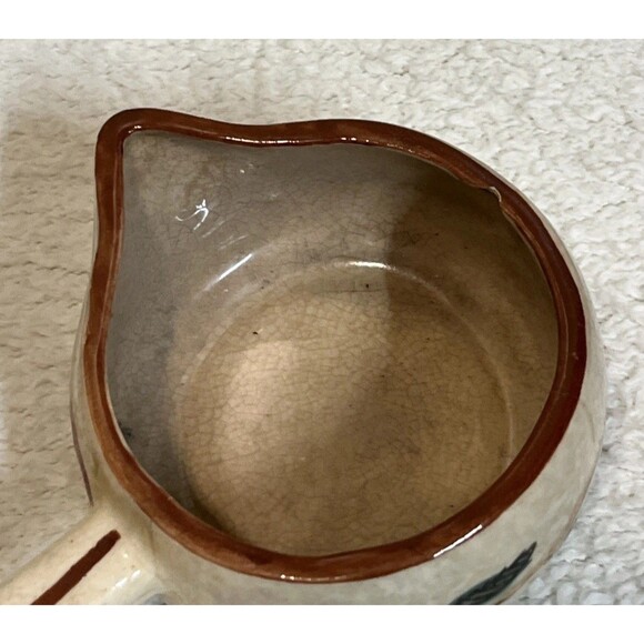 Vintage Rare 1960s Apples Butter Melter Syrup Warmer & Dipping Cup Hand Painted - Picture 4 of 9